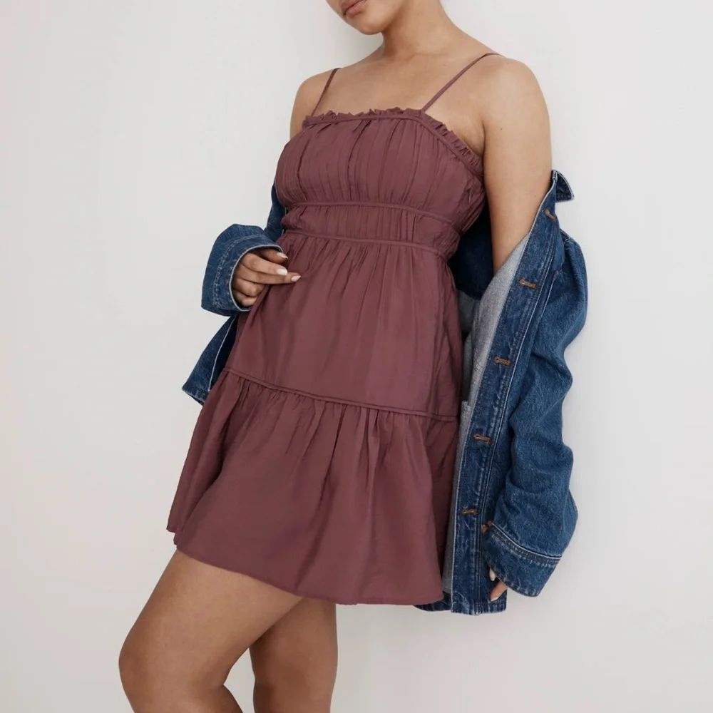 Madewell Sophia Cami Tiered Mini Dress